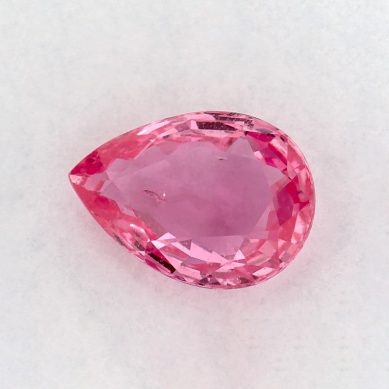 1.00 Carat Pear Natural Pink Sapphire