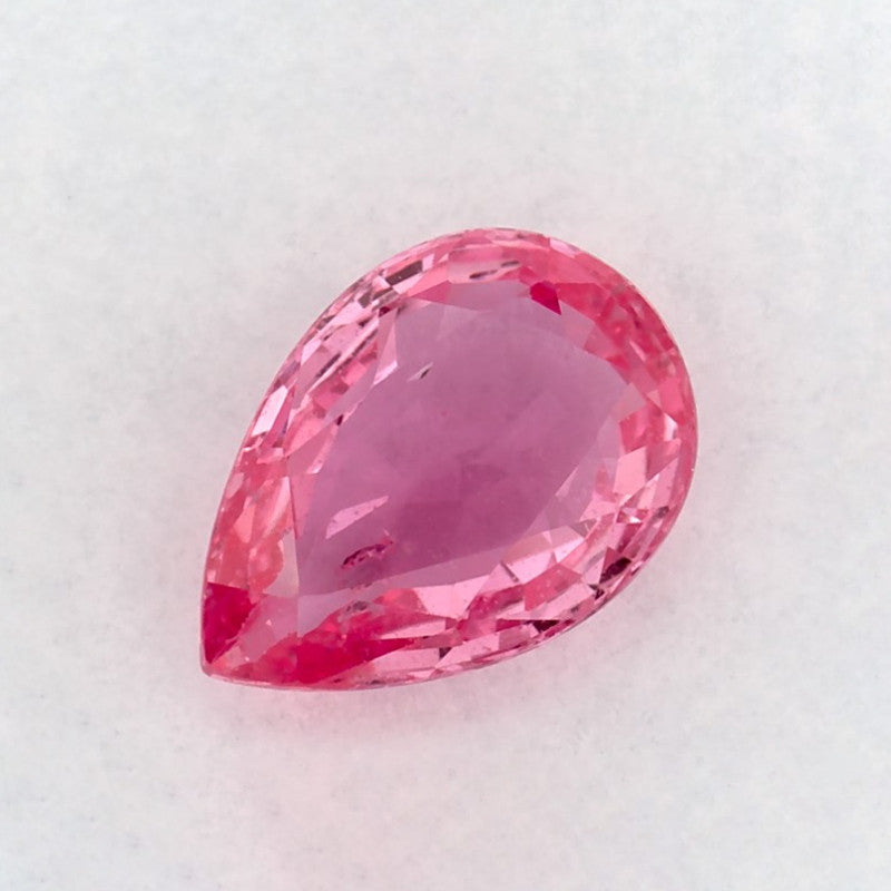 1.00 Carat Pear Natural Pink Sapphire