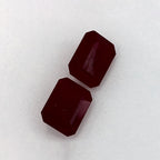 3.09 Total Carat Weight Emerald Natural Red Ruby