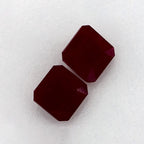 4.09 Total Carat Weight Emerald Natural Red Ruby