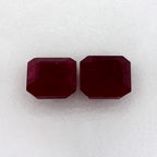 4.09 Total Carat Weight Emerald Natural Red Ruby