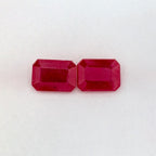 1.77 Total Carat Weight Emerald Natural Red Ruby