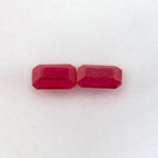 1.77 Total Carat Weight Emerald Natural Red Ruby