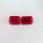 1.83 Total Carat Weight Emerald Natural Red Ruby