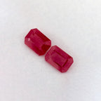 1.83 Total Carat Weight Emerald Natural Red Ruby