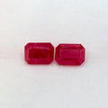 1.90 Total Carat Weight Emerald Natural Red Ruby