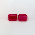 1.90 Total Carat Weight Emerald Natural Red Ruby