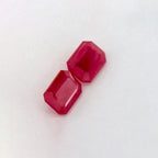 1.90 Total Carat Weight Emerald Natural Red Ruby