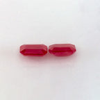 1.90 Total Carat Weight Emerald Natural Red Ruby