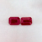 1.96 Total Carat Weight Emerald Natural Red Ruby