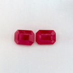 1.99 Total Carat Weight Emerald Natural Red Ruby