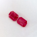 1.99 Total Carat Weight Emerald Natural Red Ruby