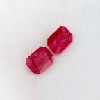 1.99 Total Carat Weight Emerald Natural Red Ruby