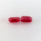 1.99 Total Carat Weight Emerald Natural Red Ruby