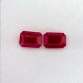 2.05 Total Carat Weight Emerald Natural Red Ruby