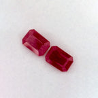 2.05 Total Carat Weight Emerald Natural Red Ruby