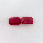 2.05 Total Carat Weight Emerald Natural Red Ruby