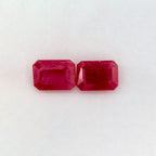 2.18 Total Carat Weight Emerald Natural Red Ruby