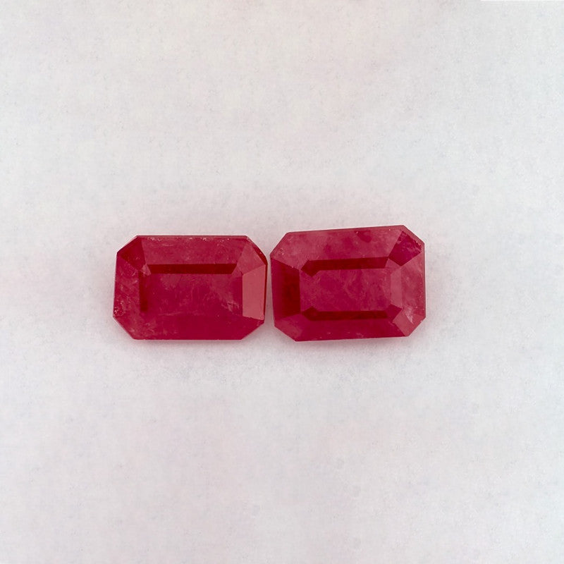 2.31 Total Carat Weight Emerald Natural Red Ruby