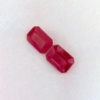 2.31 Total Carat Weight Emerald Natural Red Ruby