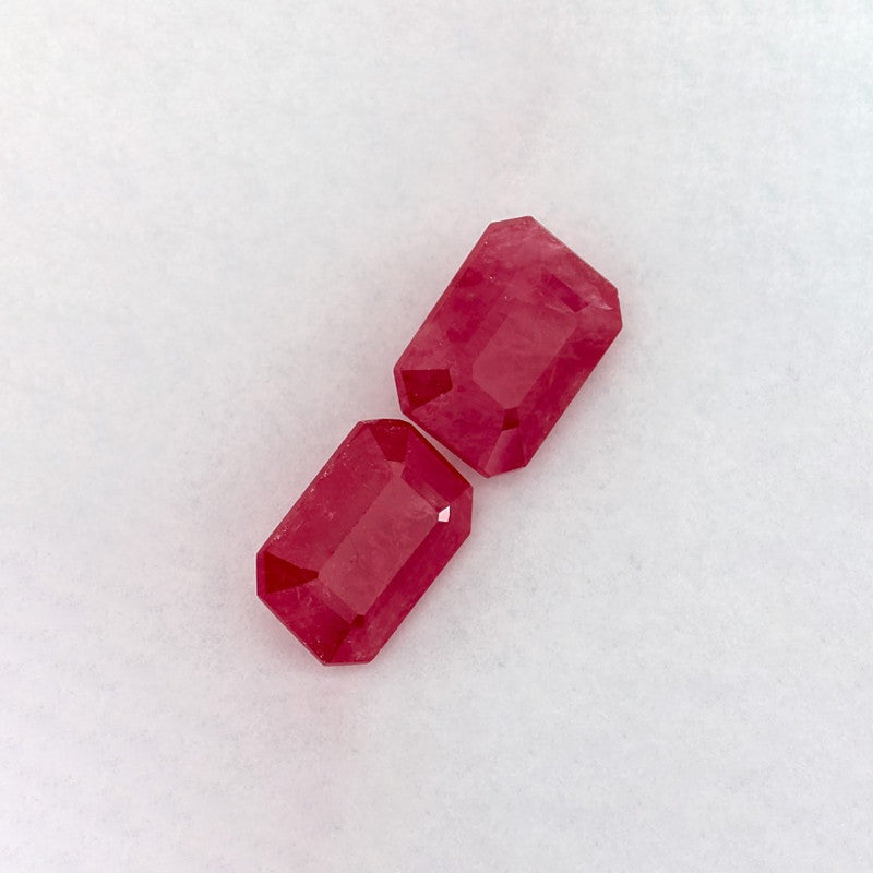 2.31 Total Carat Weight Emerald Natural Red Ruby