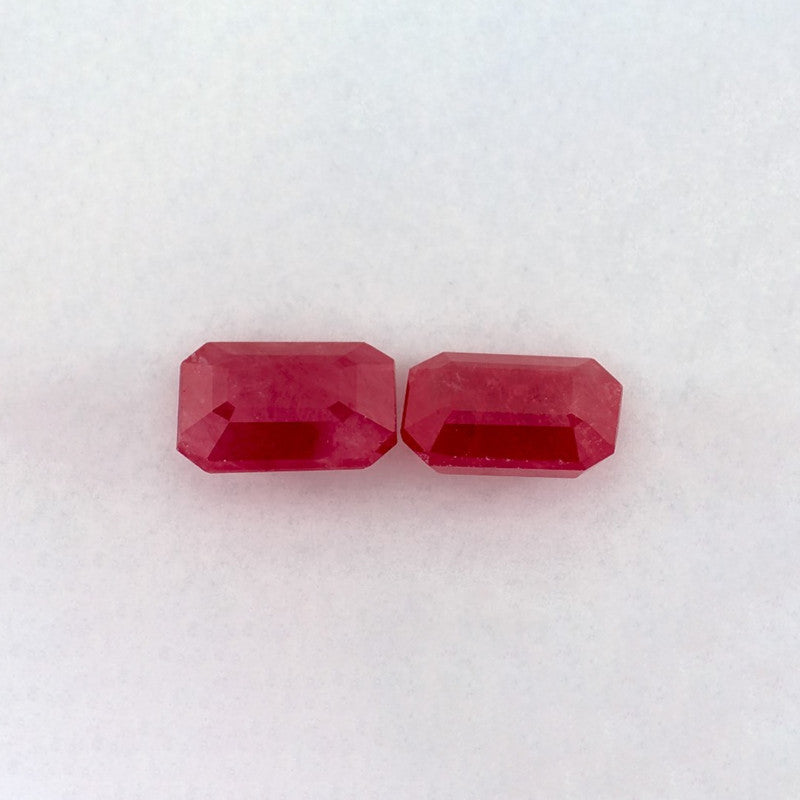 2.31 Total Carat Weight Emerald Natural Red Ruby
