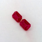 2.57 Total Carat Weight Emerald Natural Red Ruby