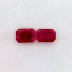 2.21 Total Carat Weight Emerald Natural Red Ruby