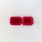 2.30 Total Carat Weight Emerald Natural Red Ruby