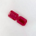 2.30 Total Carat Weight Emerald Natural Red Ruby