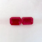 2.30 Total Carat Weight Emerald Natural Red Ruby