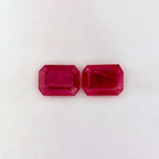 2.31 Total Carat Weight Emerald Natural Red Ruby