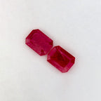 2.31 Total Carat Weight Emerald Natural Red Ruby