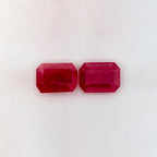 2.31 Total Carat Weight Emerald Natural Red Ruby