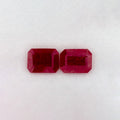 2.33 Total Carat Weight Emerald Natural Red Ruby