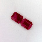 2.33 Total Carat Weight Emerald Natural Red Ruby