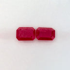 2.43 Total Carat Weight Emerald Natural Red Ruby