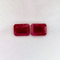 2.53 Total Carat Weight Emerald Natural Red Ruby