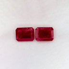 2.53 Total Carat Weight Emerald Natural Red Ruby
