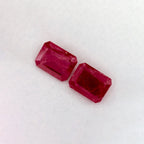 2.53 Total Carat Weight Emerald Natural Red Ruby