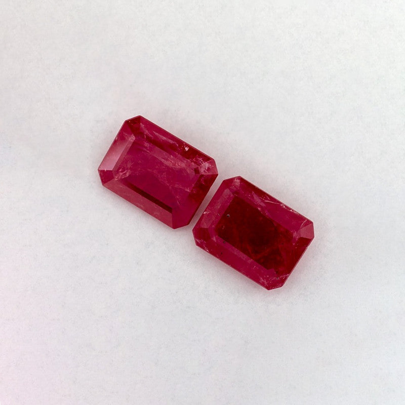2.53 Total Carat Weight Emerald Natural Red Ruby
