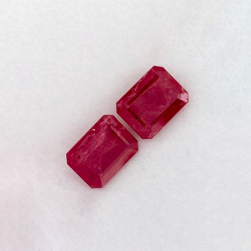 2.53 Total Carat Weight Emerald Natural Red Ruby