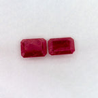 2.53 Total Carat Weight Emerald Natural Red Ruby