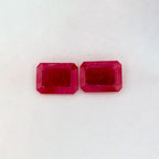 2.61 Total Carat Weight Emerald Natural Red Ruby