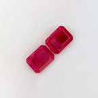 2.61 Total Carat Weight Emerald Natural Red Ruby