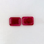 2.61 Total Carat Weight Emerald Natural Red Ruby