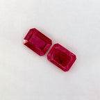 2.61 Total Carat Weight Emerald Natural Red Ruby