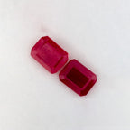 2.62 Total Carat Weight Emerald Natural Red Ruby