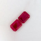 2.62 Total Carat Weight Emerald Natural Red Ruby