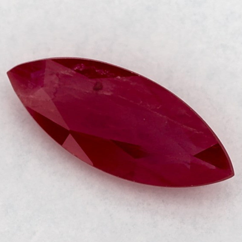 1.30 Carat Marquise Natural Red Ruby